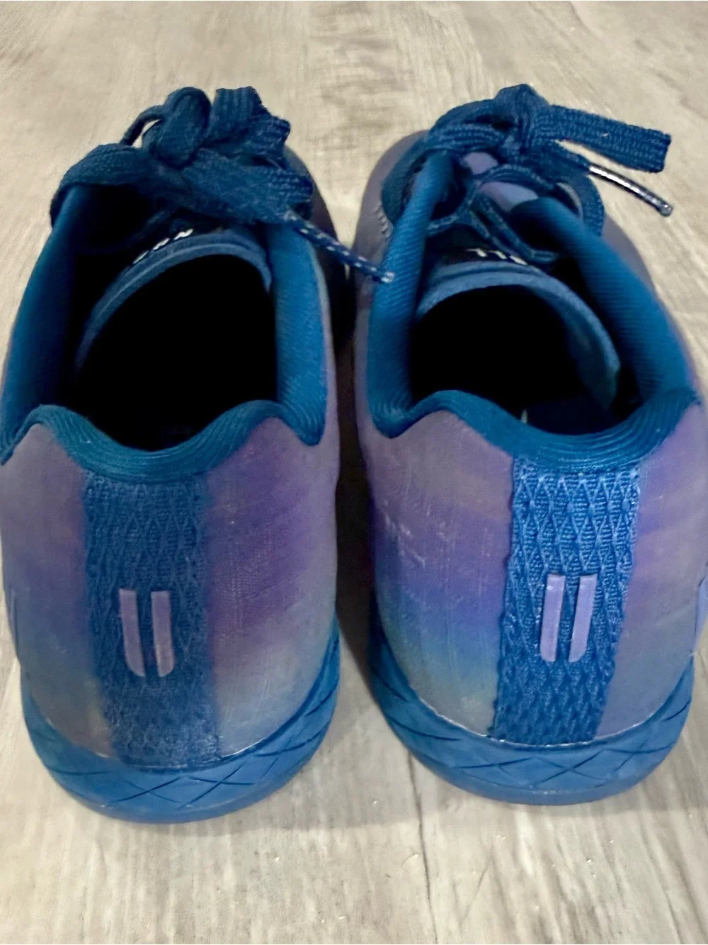 NOBULL Blue to Purple Iridescent Gradient Athletic Sneakers